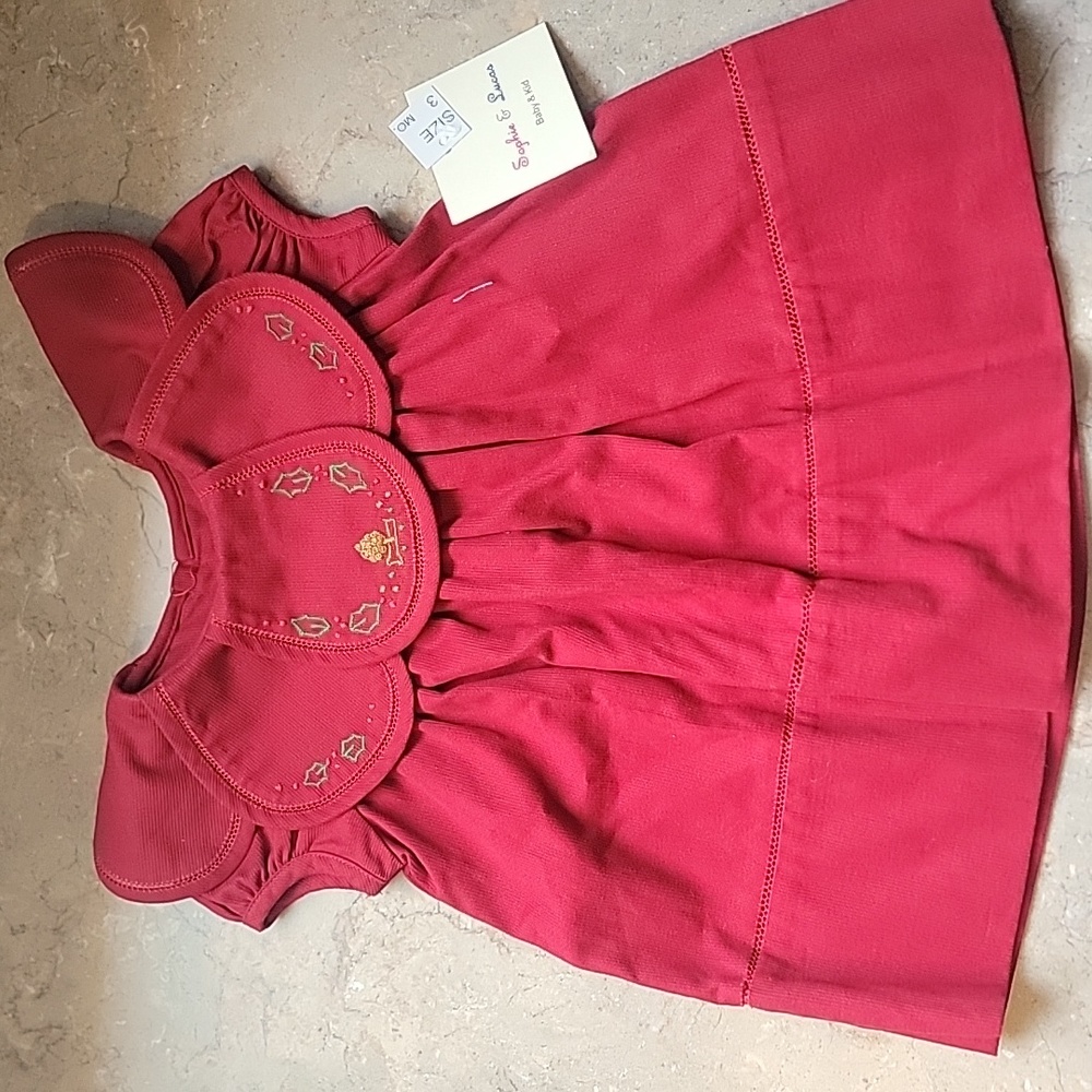 Sophie & Lucas infant holiday dress
